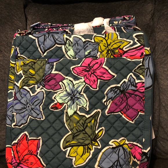 Vera Bradley Triple Zip Hipster Falling Flowers - Picture 2 of 5